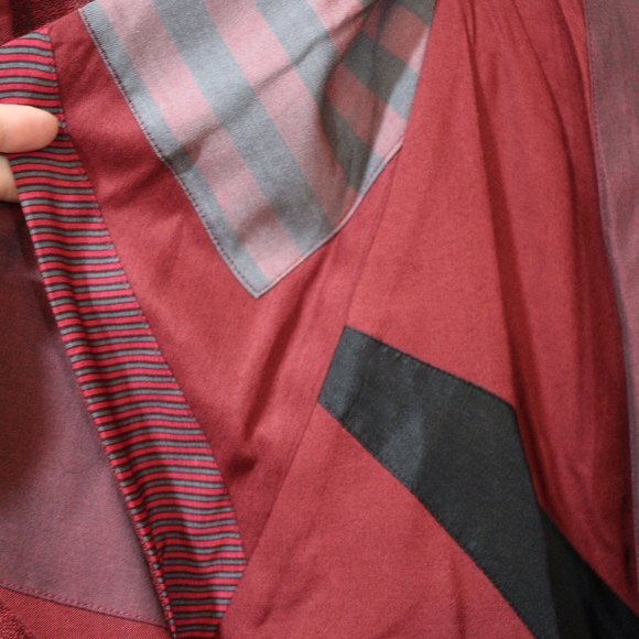 Alice Berry Vintage Red Oversize Doleman 80s Pant Suit Blazer Set Medium - Picture 6 of 16